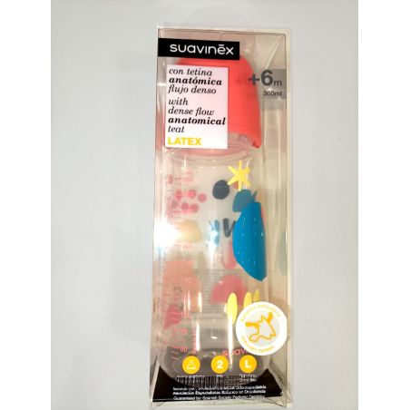 BIBERON PP BOCA ANCHA T LATEX ANATOMICA SUAVINEX