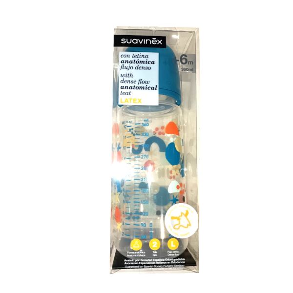 BIBERON PP BOCA ANCHA T LATEX ANATOMICA SUAVINEX